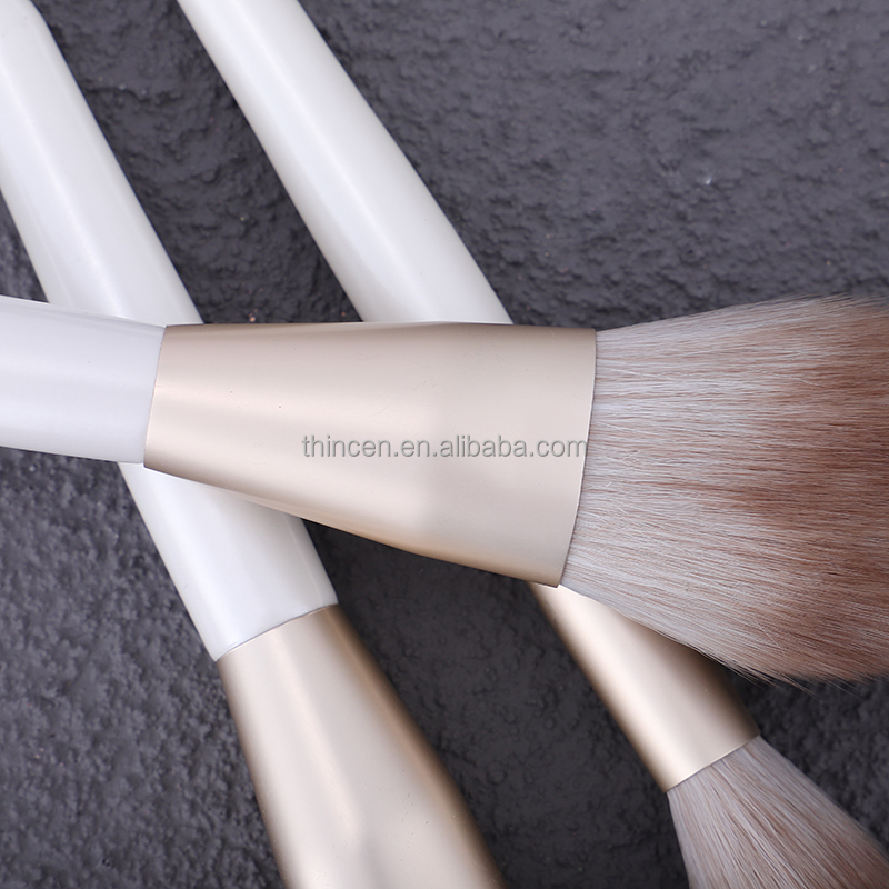 White Makeup Cosmetics 8pcs Private Label Brushes Sets 10