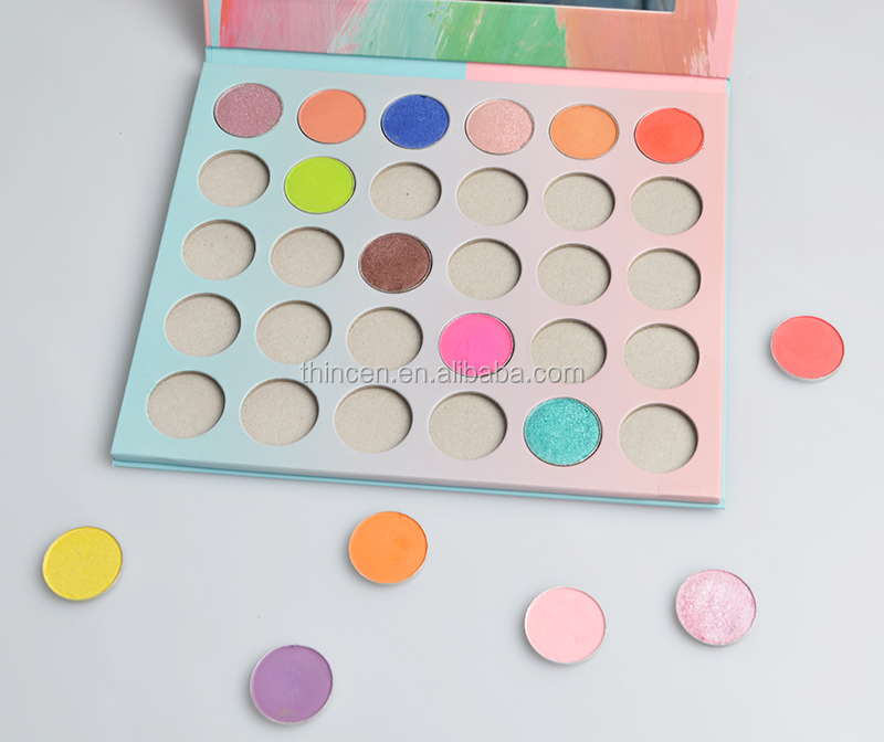 Thincen - High Pigment Eye Makeup Your Own Brand Name Packaging 30 Eyeshadow Palette Eyeshadow platte 18