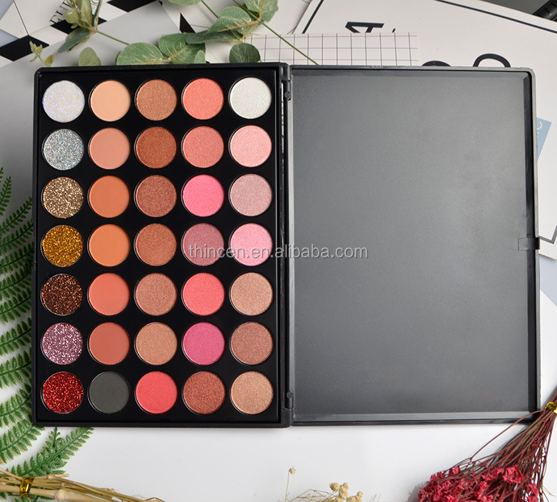 Thincen - Pigment Custom Glitter Eye Shadow Private Label 35 Colors Eyeshadow Palette Eyeshadow platte 14
