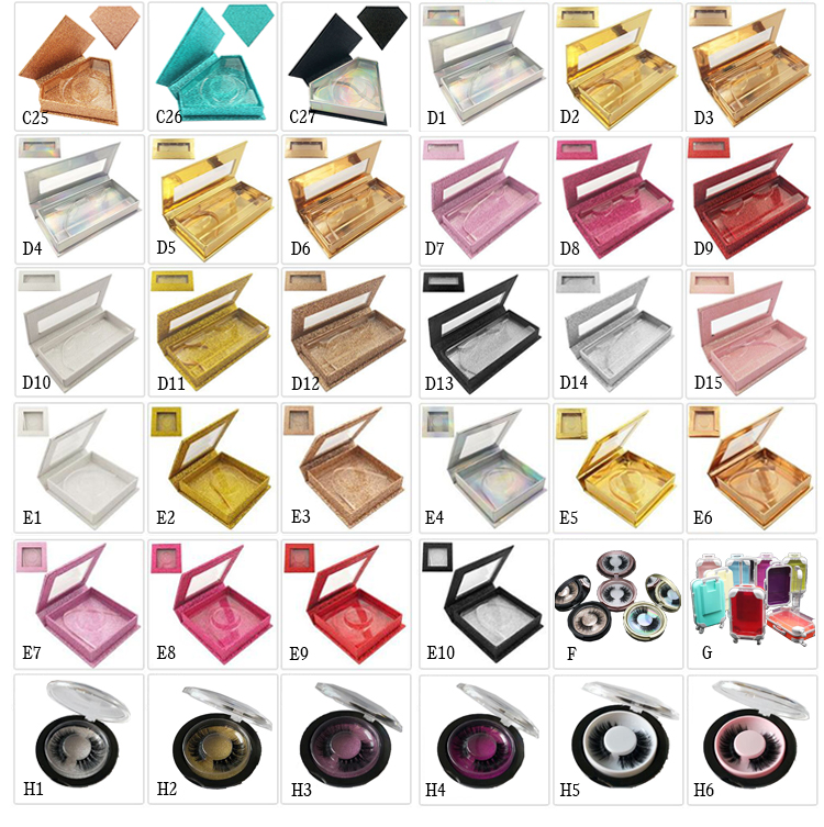 25 Mm Mink Eyelashes 3D Wholesale Private Label Eyelash Box Packaging 26