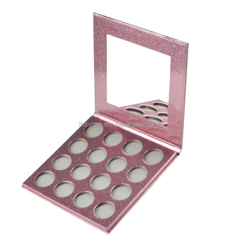 Thincen - 18 Colors Rose Gold Eyeshadow Palette Glitter Makeup Packaging Eyeshadow Palette Eyeshadow platte 28