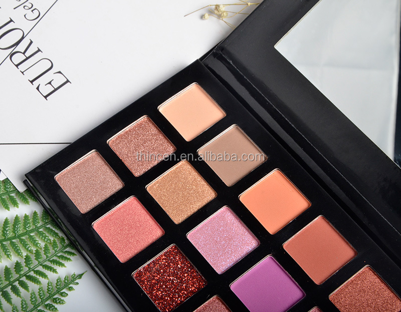 Thincen - High Quality Matte Shimmer Glitter 18 Colors Nude Makeup Eyeshadow Palette Eyeshadow platte 12