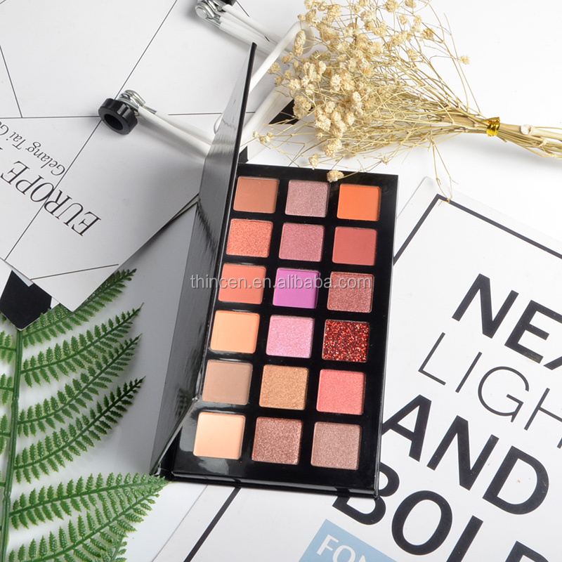 Thincen - High Quality Matte Shimmer Glitter 18 Colors Nude Makeup Eyeshadow Palette Eyeshadow platte 8