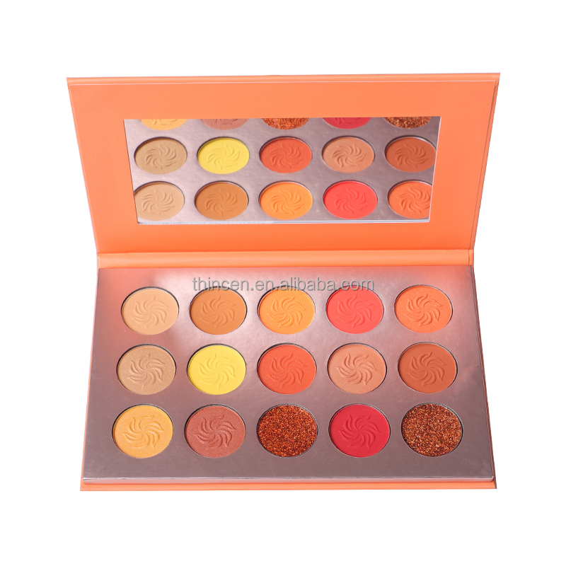 Thincen - Custom Eyeshadow Palette High Pigmented Vegan 15 Color Cosmetics Wholesale Eyeshadow Palette Vegan Eyeshadow Palette Eyeshadow platte 10