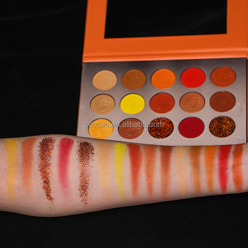 Thincen - Custom Eyeshadow Palette High Pigmented Vegan 15 Color Cosmetics Wholesale Eyeshadow Palette Vegan Eyeshadow Palette Eyeshadow platte 26