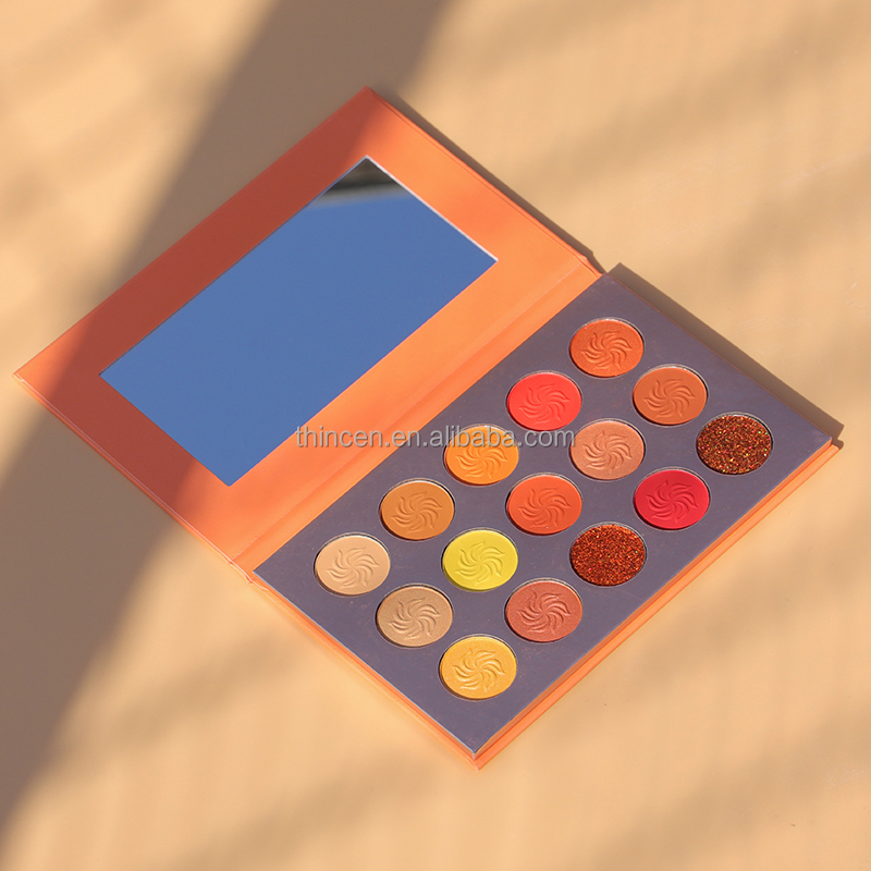 Thincen - Custom Eyeshadow Palette High Pigmented Vegan 15 Color Cosmetics Wholesale Eyeshadow Palette Vegan Eyeshadow Palette Eyeshadow platte 24