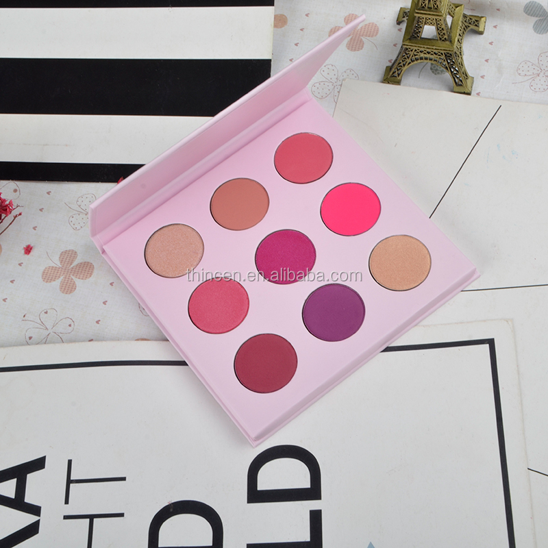 Thincen - Girls Makeup Customized Packaging Pink Eyeshadow Palette With Mirror Eyeshadow platte 20