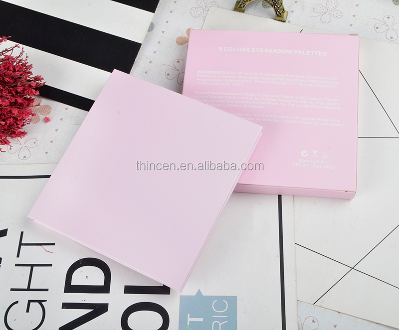 Thincen - Girls Makeup Customized Packaging Pink Eyeshadow Palette With Mirror Eyeshadow platte 22