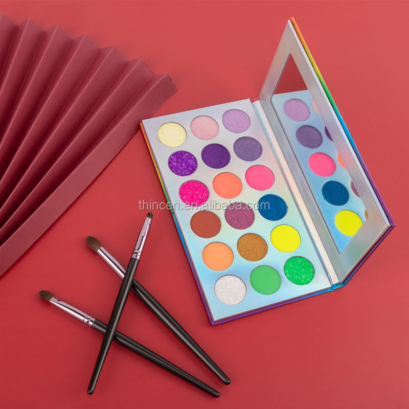 18 Colors Eyeshadow Packaging With Mirror Makeup Palette Eyeshadow 16