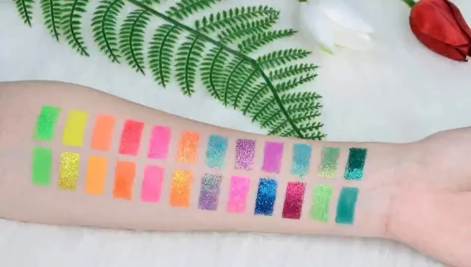 Wholesale No Logo Custom Makeup Cosmetics High Pigment Eyeshadow Palette 1