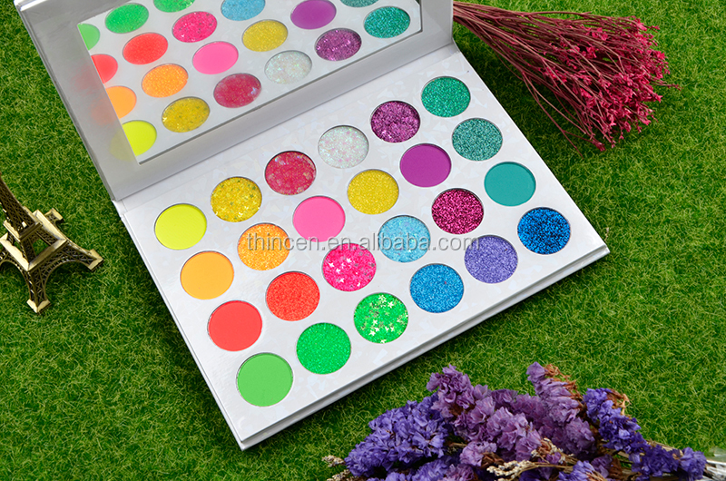 24 Color Private Label Professional Glitter Eye Pigment Powder Eyeshadow Pallettes 16