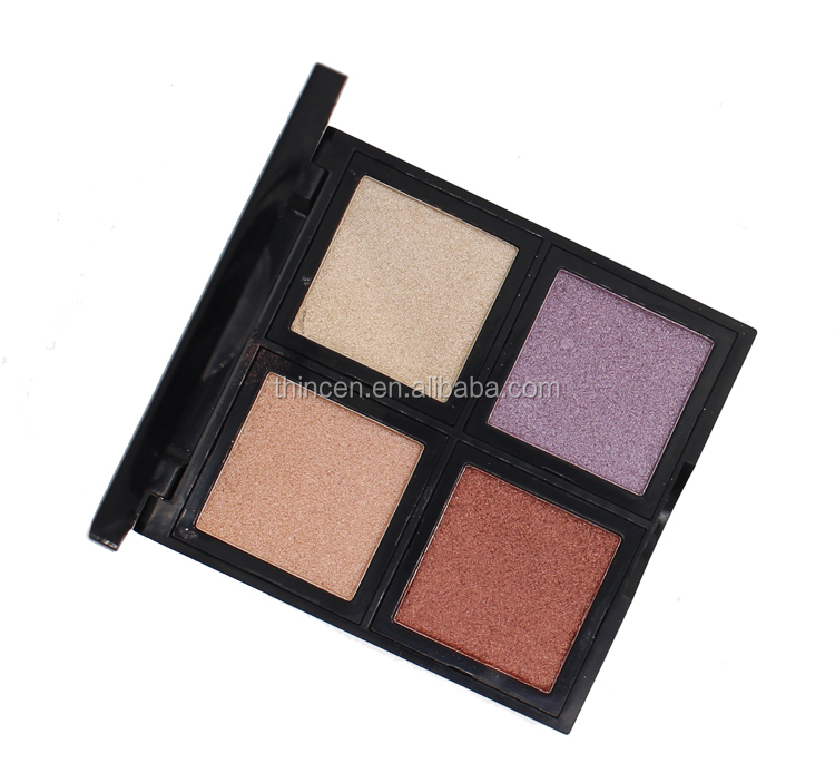 4 Color Palette With Mirror Make Up Oem High Pigment Eyeshadow 22