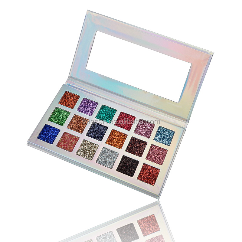 4 Color Palette With Mirror Make Up Oem High Pigment Eyeshadow 32