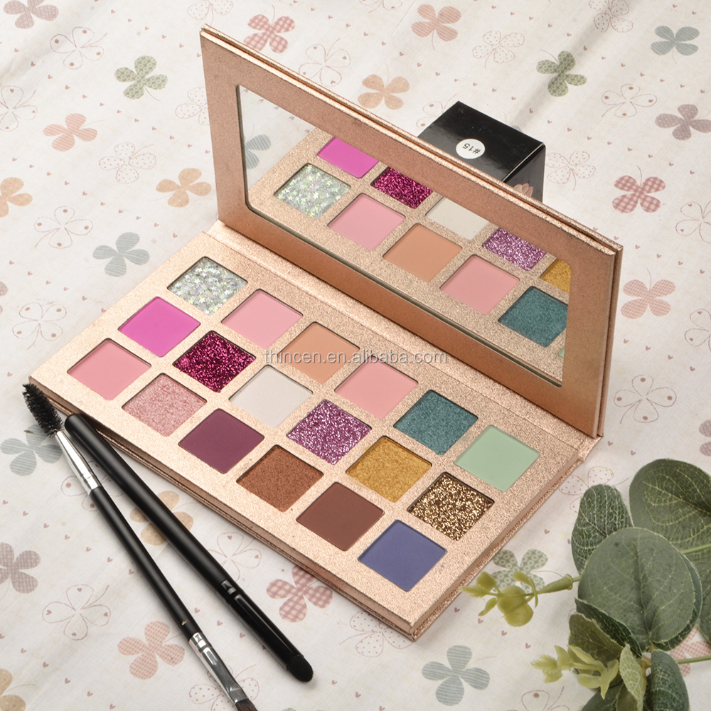 Thincen - Custom Diy Design Pressed Glitter Eyeshadow Palettes Private Label Eyeshadow platte 18