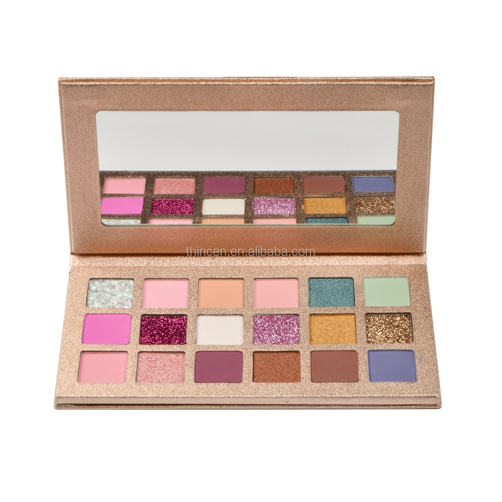 Thincen - Custom Diy Design Pressed Glitter Eyeshadow Palettes Private Label Eyeshadow platte 14