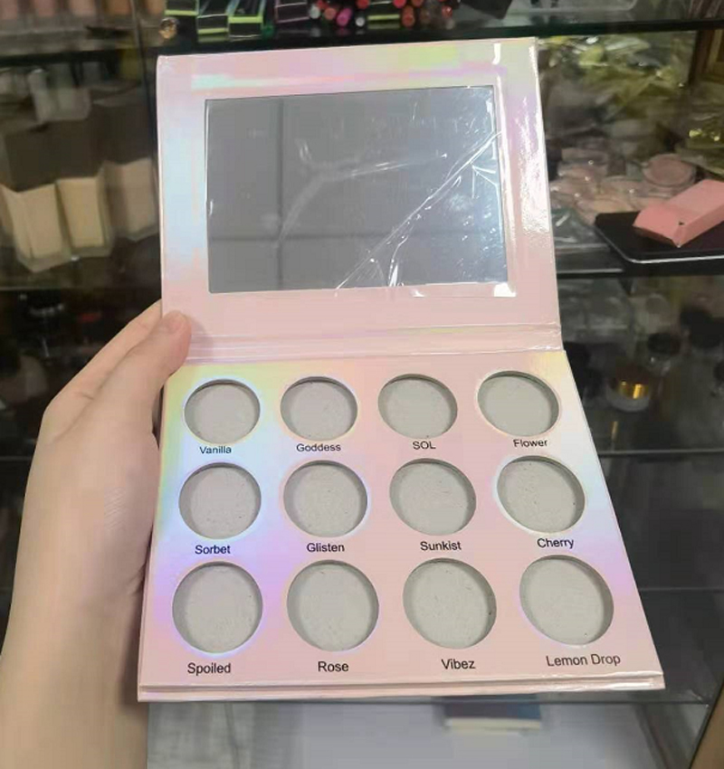 Private Label Low MOQ Vegan Cosmetic Pigment Eyeshadow Palette 40