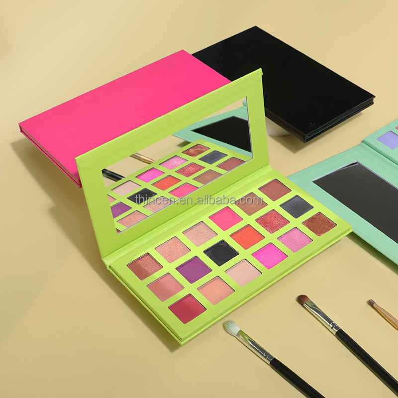 Custom Empty Makeup Cardboard Eyeshadow Palette Wholesale Pick Your Own Colors Eyeshadow Private Label 18