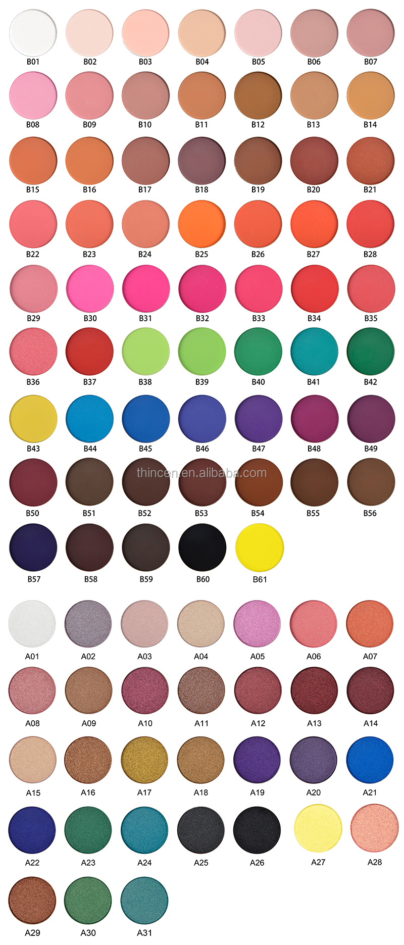 Colorful Private Label Makeup DIY 12 Color Eyeshadow Palette 20
