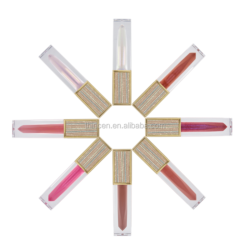 Thincen - Luxury Diamond Lipgloss Tube Custom Logo Shiny Glitter Lipgloss Lipstick&Lipgloss 14