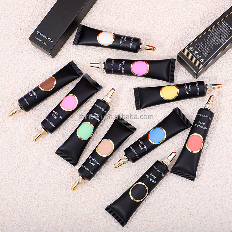 E01 Cosmetics Custom OEM Cruelty Free Cream Eyeshadow Base Private Label Eye Primer No Logo Vegan Liquid Matte Eyeshadow Base 18