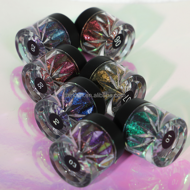 DC004r High Pigmented Metallic Eye Shadow Multichrome Loose Eyeshadow Duochrome Chameleon 12