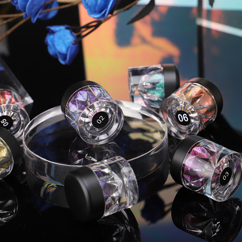 DC004r High Pigmented Metallic Eye Shadow Multichrome Loose Eyeshadow Duochrome Chameleon 20