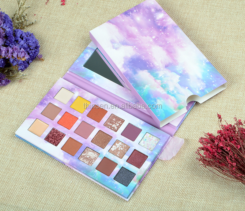 Thincen - No Brand Makeup Make Your Private Label Glitter Eyeshadow Palette Waterproof 18 Color Eyeshadow platte 12