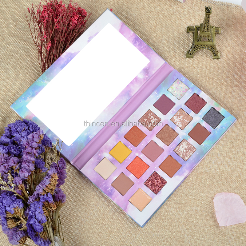 Thincen - No Brand Makeup Make Your Private Label Glitter Eyeshadow Palette Waterproof 18 Color Eyeshadow platte 14