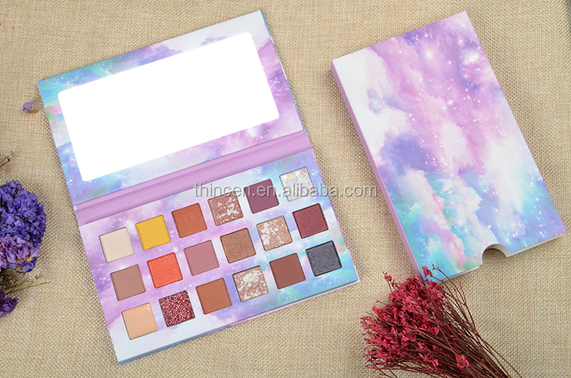 Thincen - No Brand Makeup Make Your Private Label Glitter Eyeshadow Palette Waterproof 18 Color Eyeshadow platte 18