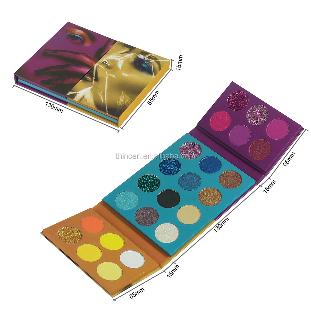 Thincen - You Own Makeup Foldable Eye Shadow Glitter 24 Eyeshadow Palette No Label Eyeshadow platte 14