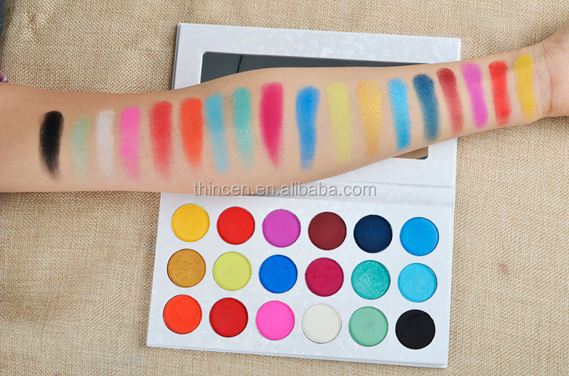 26mm Matte Shimmer Eyeshadow Paper Palettes White Eyeshadow Palette 20