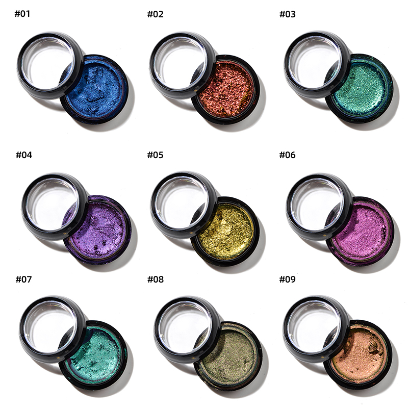 Thincen - 9 Color Duochrome Eyeshadow Makeup High Pigment Eyeshadow Eye Makeup 8