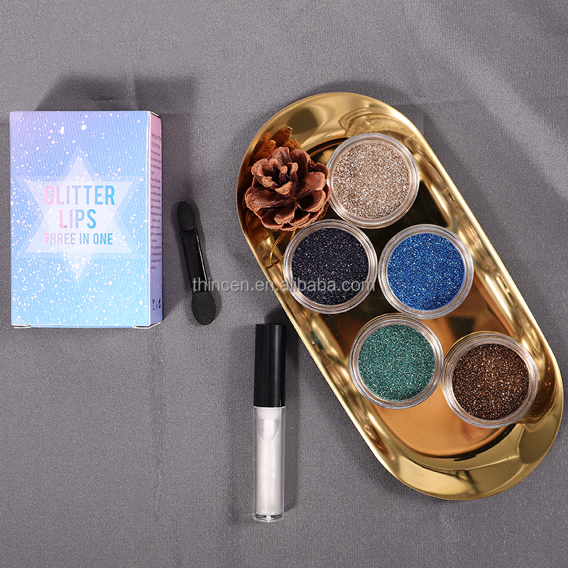 Thincen - Custom Logo Super Glitter Single Eyeshadow 3 in 1 Pigment Loose Glitter Eyeshadow Set Eyeshadow 14