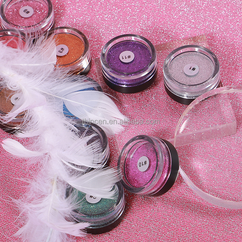 Thincen - Custom Logo Super Glitter Single Eyeshadow 3 in 1 Pigment Loose Glitter Eyeshadow Set Eyeshadow 22