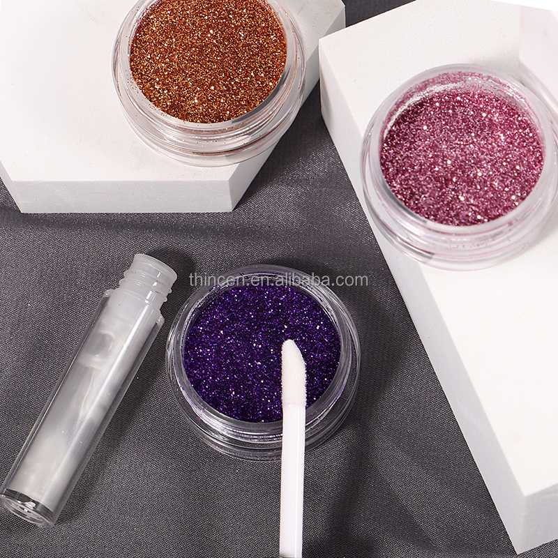 Thincen - Custom Logo Super Glitter Single Eyeshadow 3 in 1 Pigment Loose Glitter Eyeshadow Set Eyeshadow 18