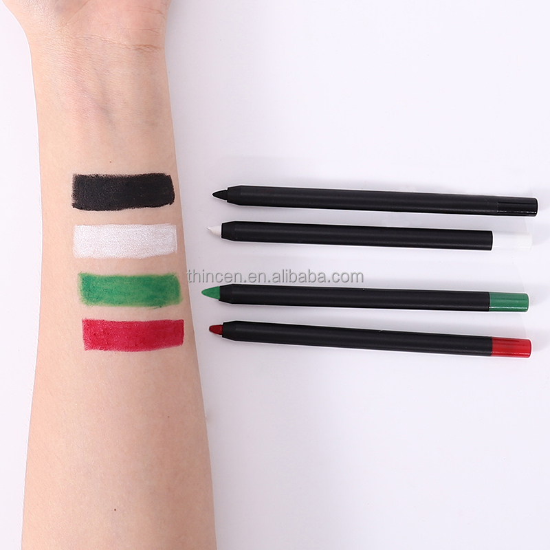New Arrival 4 Color High Pigment Gel Waterproof Colored Pencil Eyeliner 8
