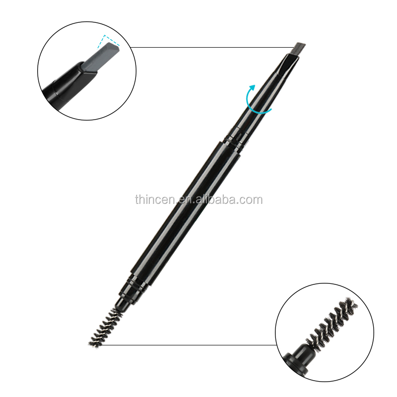 OEM Cosmetic Pigment Private Label Triangle Eyebrow Pencil With Brush 16