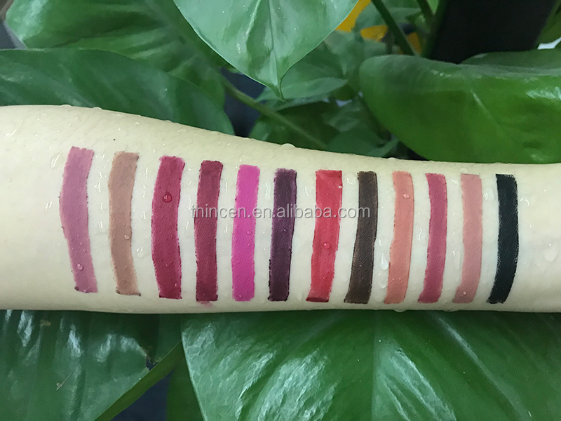 Thincen - 12 Colour Cosmetic Sets High Pigment Makeup Oem Lip Liner Pencil Lip liner 26