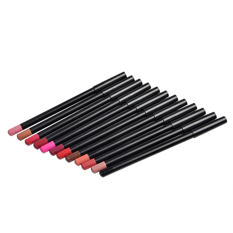 Thincen - 12 Colour Cosmetic Sets High Pigment Makeup Oem Lip Liner Pencil Lip liner 16
