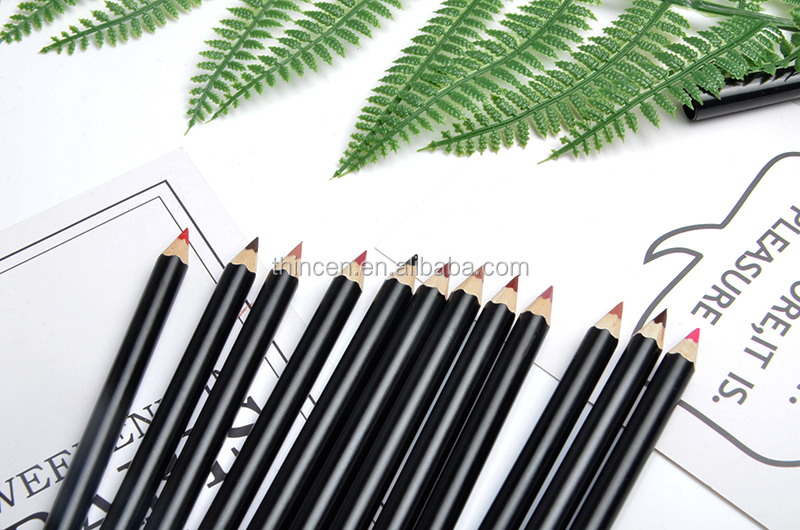 Thincen - 12 Colour Cosmetic Sets High Pigment Makeup Oem Lip Liner Pencil Lip liner 24