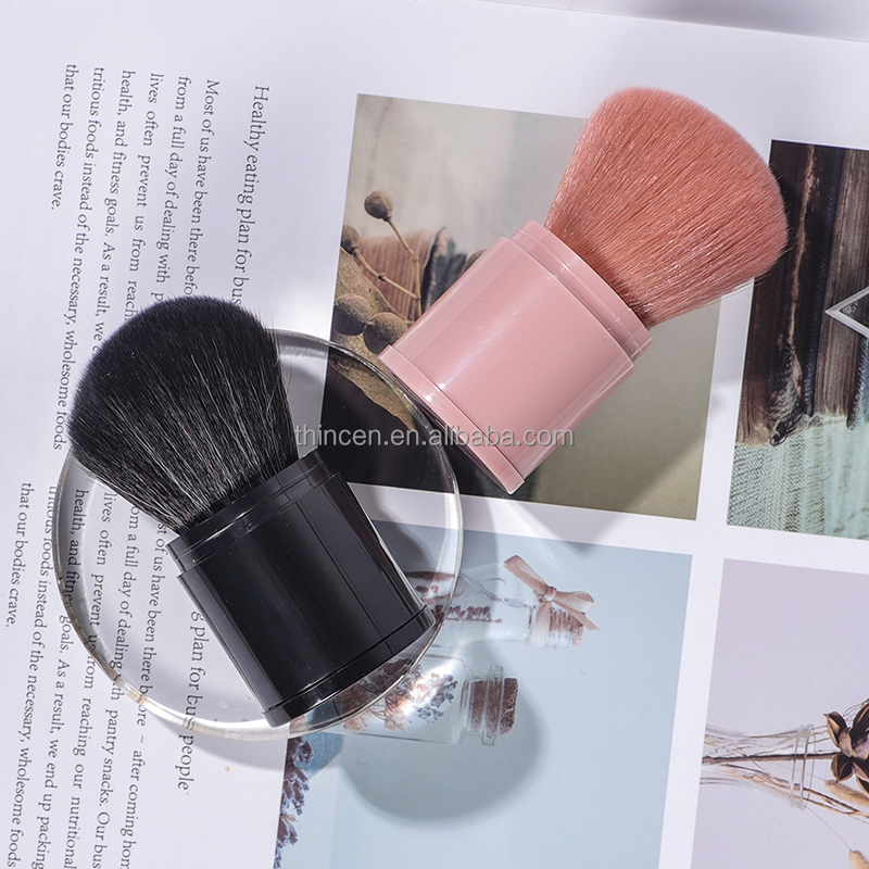 Thincen - Makeup Tool Retractable Powder Blusher Face Brush Private Label Beauty Tools 9