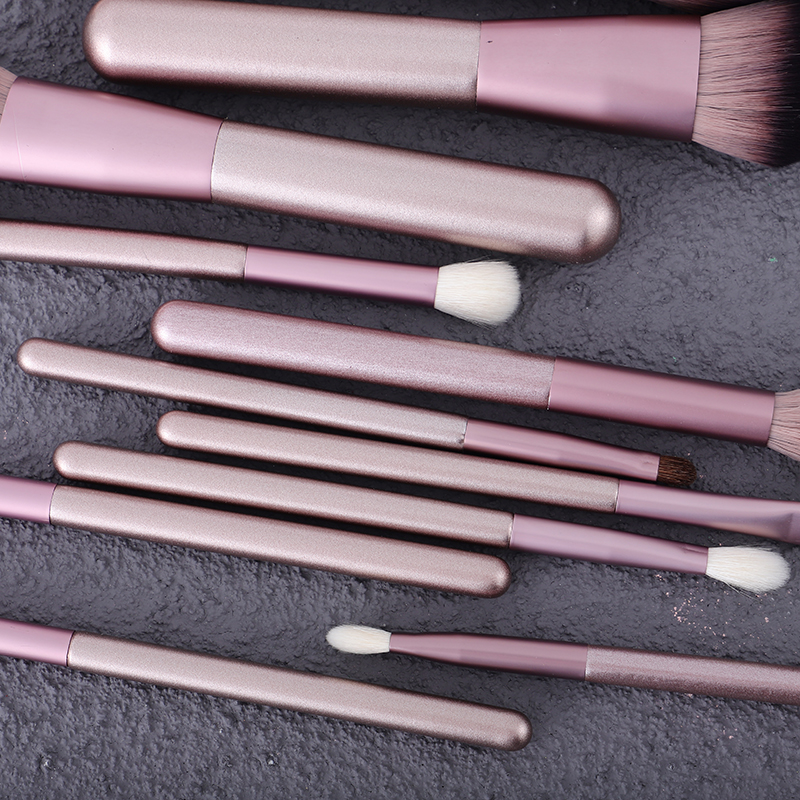 V-12-7 Pink Brush Make Set Up Makeup Brush Set Kit Wholesale Wood Handle Private Labe Foundation Cosmetic Makeup Brushes 18