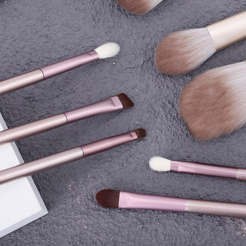 V-12-7 Pink Brush Make Set Up Makeup Brush Set Kit Wholesale Wood Handle Private Labe Foundation Cosmetic Makeup Brushes 22