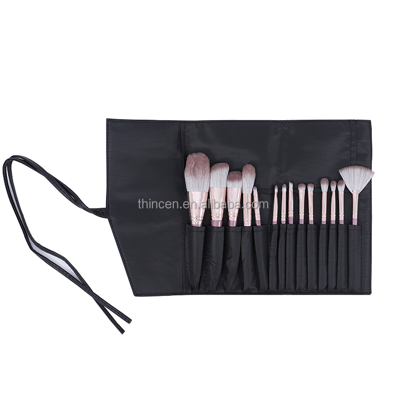 Thincen - 14 Pieces Private Label Face Foundation Makeup Brush Set Beauty Tools 7