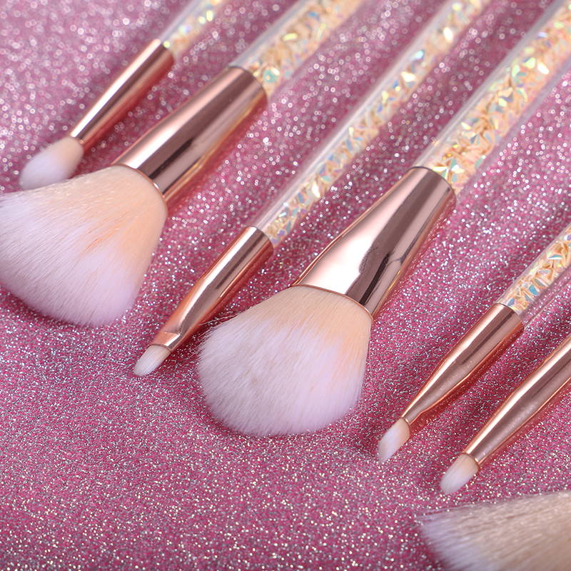 Luxury Vegan 7 pcs Synthetic Makeup Tools Private Label Makeup Brush Sets 26