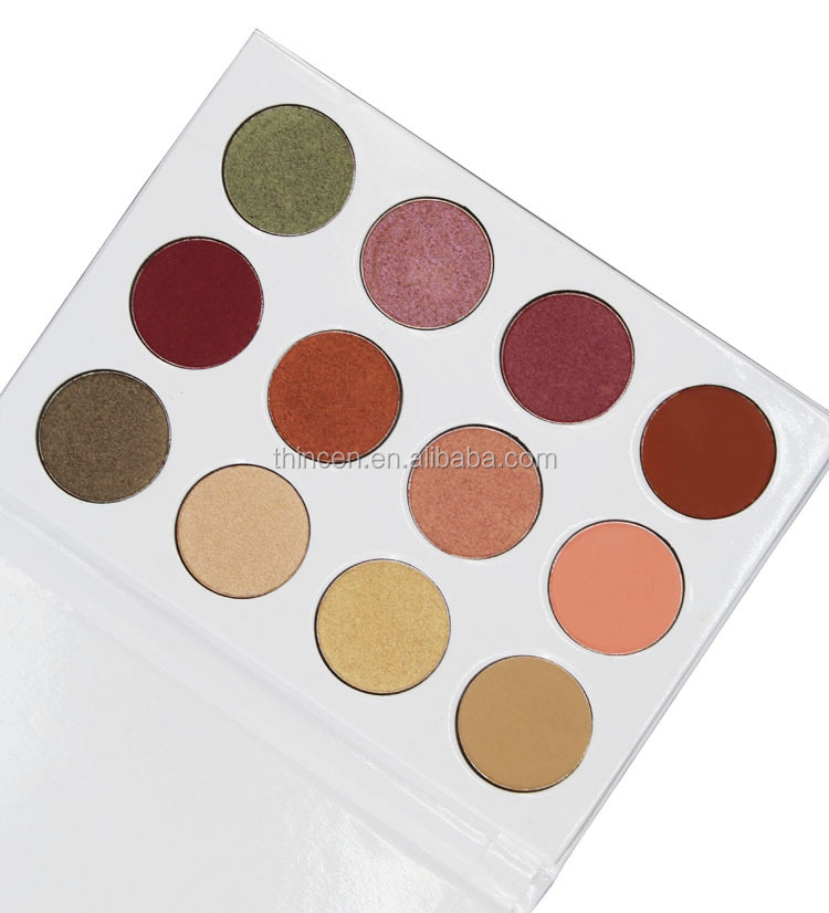 No Brand Private Label High Pigment 12 Colors Cosmetics Makeup Palette Eyeshadow 14