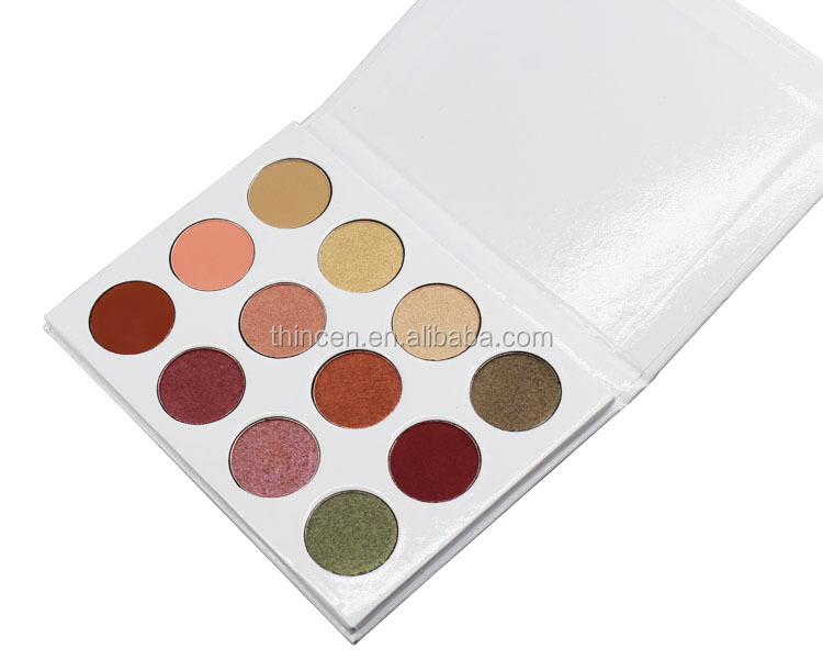 No Brand Private Label High Pigment 12 Colors Cosmetics Makeup Palette Eyeshadow 10
