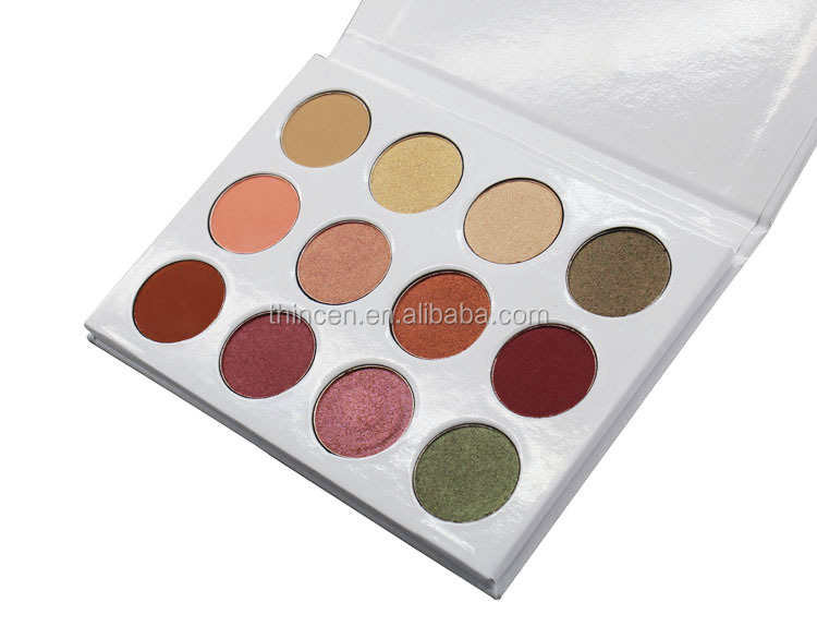 No Brand Private Label High Pigment 12 Colors Cosmetics Makeup Palette Eyeshadow 16