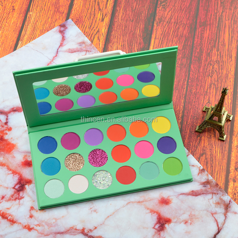 Wholesale Custom Eyeshadow Pigment 18 Color Makeup Eyeshadow Palette 14