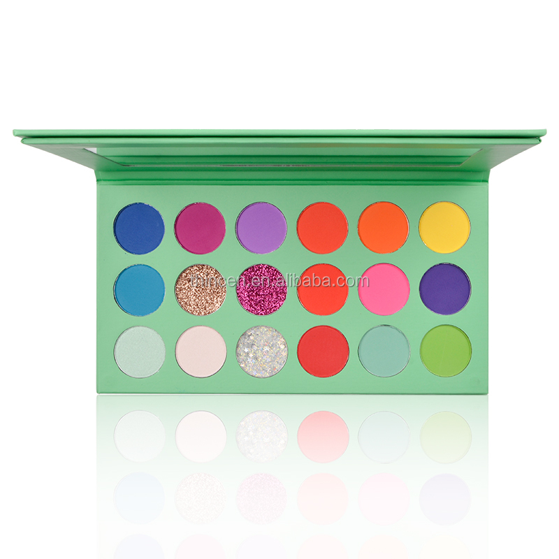 Wholesale Custom Eyeshadow Pigment 18 Color Makeup Eyeshadow Palette 8